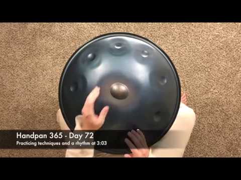 Handpan 365 - Day 72 (Techniques and a Rhythm)