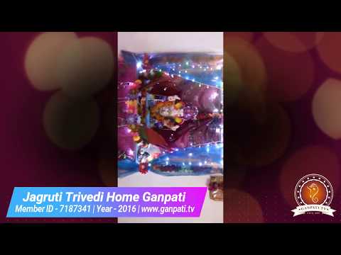 Jagruti Trivedi Home Ganpati Decoration Video