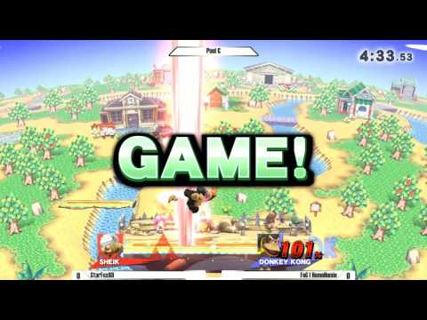 StarFox69 (Sheik, Falcon) Vs. FoG | HomoHomie (Donkey Kong) - Singles Pool C