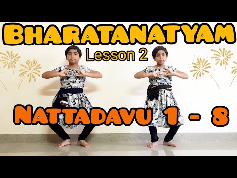 Bharatanatyam for kids - Lesson 2 | Nattadavu 1 - 8