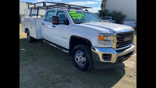 SOLD-2016 GMC 3500 4X4 Utility Truck For Sale!