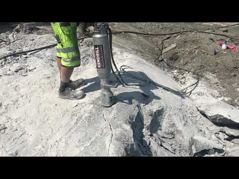 Bergspräckning när sprängning inte är möjlig (Darda C12)