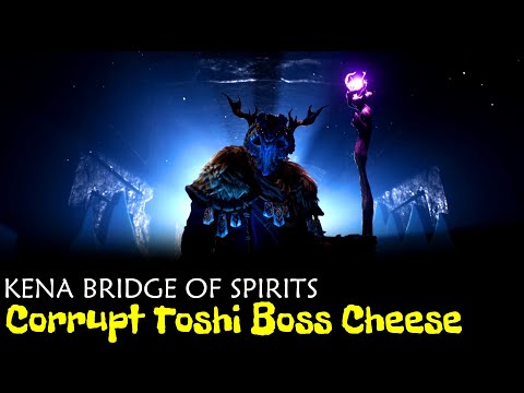 Kena Bridge of Spirits - Corrupt Toshi Boss Fight CHEESE - No Damage