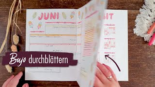 JUNI 2022 Bullet Journal Flip Through (deutsch)