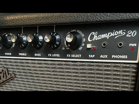 Fender Champion 20 explanation of effects/amp models