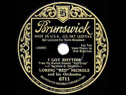 1930 HITS ARCHIVE: I Got Rhythm - Red Nichols (Dick Robertson, vocal)