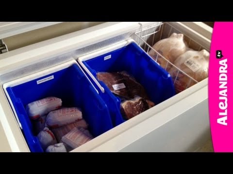 How to organize a deep freezer