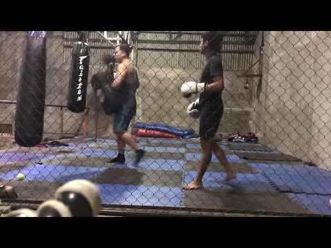 Kick boxing with isabela one of the best tatto artist ( vincent calzada)