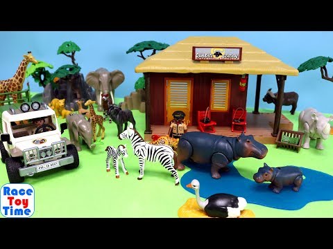 Playmobil Wildlife Animal Care Station Playset and Animals Toys
