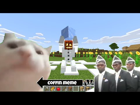 Coffin Meme but Cat is Vibing Part 5 - Minecraft