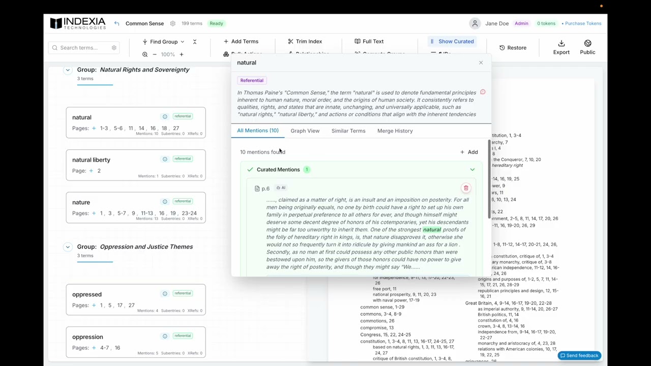 Index vs. Concordance Mode: Choose Your Page Reference Style