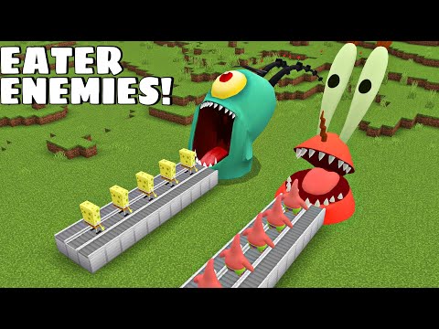 I found EATER MR KRABS AND PLANKTON in Minecraft - Gameplay - Coffin Meme