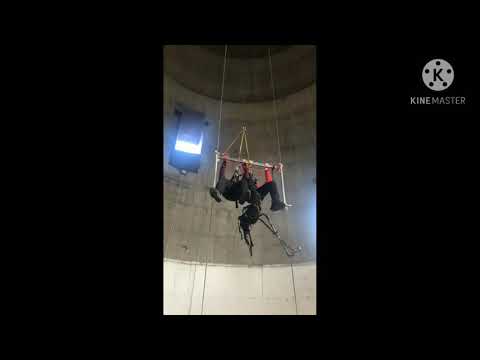 Głogów skok z komina 222m