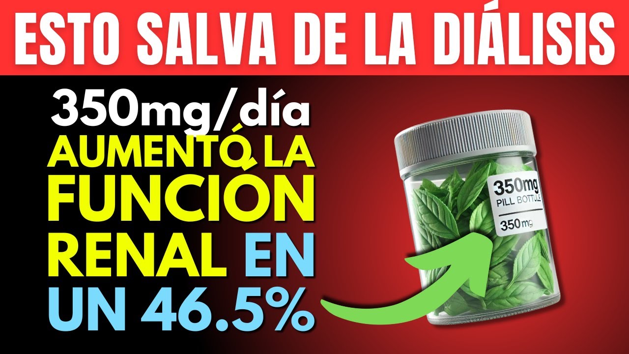 ✅ Fin de la enfermedad renal: el remedio mejora la función renal en un 46.5% (en 12 semanas).