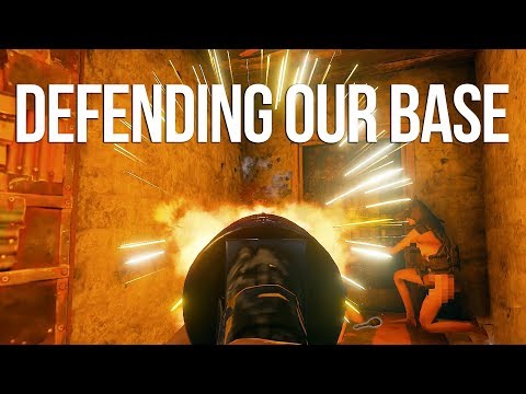 Defending Our Base From INVADERS! - Rust Group Survival #2