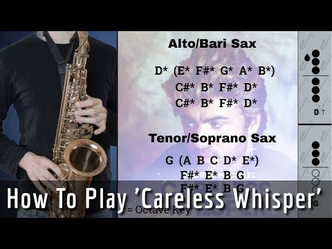 How To Play 'Careless Whisper' On Sax: With Backing Track and PDF Download #24