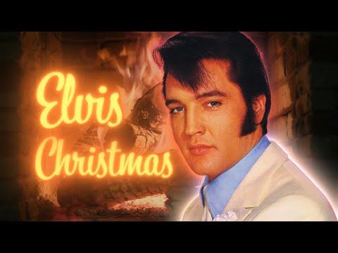 Elvis Presley - Christmas Songs Playlist Fireplace Video