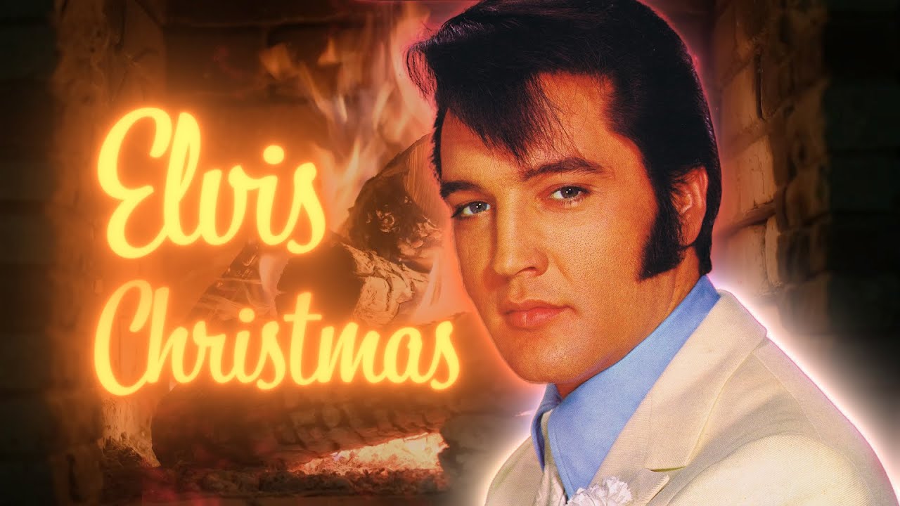 Elvis Presley - Christmas Songs Playlist Fireplace Video