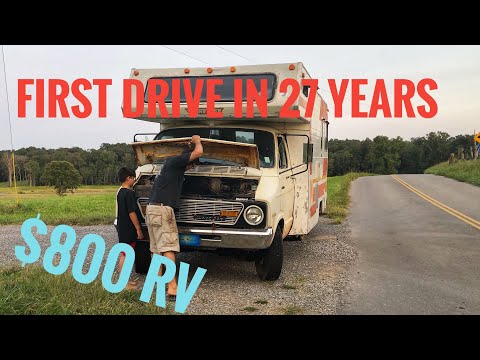 broke down in our old rv on our first drive after it being parked for 27 years