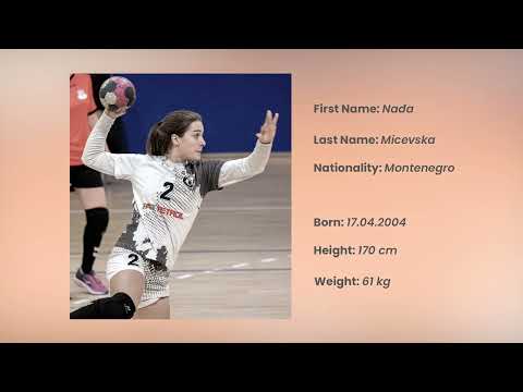 Handball player Nađa Micevska HC ZETA