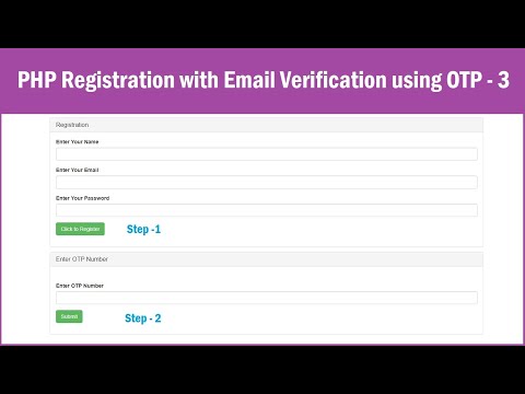 PHP Registration with Email Verification using OTP - 3