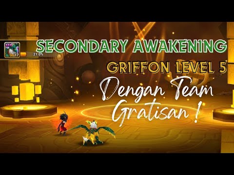 CARA FARMING EXP 2ND AWAKENING GRIFFON LEVEL 5 DENGAN TEAM F2P | Summoners War Indonesia