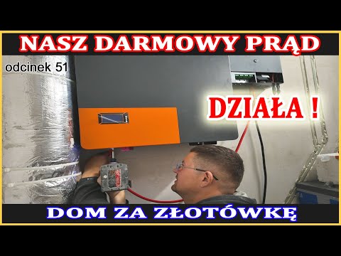 WŁASNY PRĄD! bez sieci już jest! instalacja na POW-HVM6.2K-PRO + POW-LIO48200-16S  - Dom za złotówkę