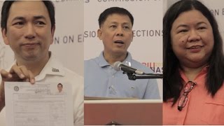 Petilla, Ople and Napeñas file their COCs for Senator