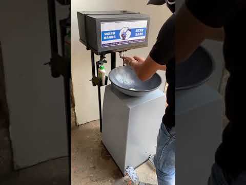 FRP Fibrecrafts India Portable Foot Operated Hand Wash Basin Station