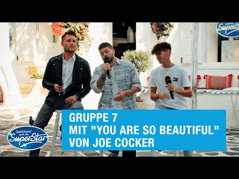 Gruppe 07: Jan B , Daniele & Marvin mit "You Are so Beautiful" von Joe Cocker | DSDS 2021