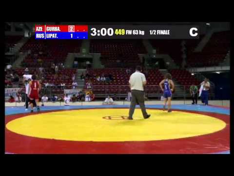 WWJC2013 / Ragnetta Gurbanzade - Svetlana Lipatova (RUS) - FW 63 kg - 1/2 final