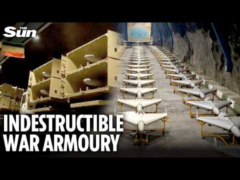 Massive underground ‘MISSILE CITY’ reveals Iran's lifetime supply of suicide drones & rockets