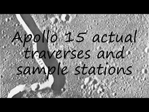 How to pronounce Apollo 15 actual traverses and sample stations in English?