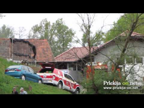 Požar garaž v Nunski grabi