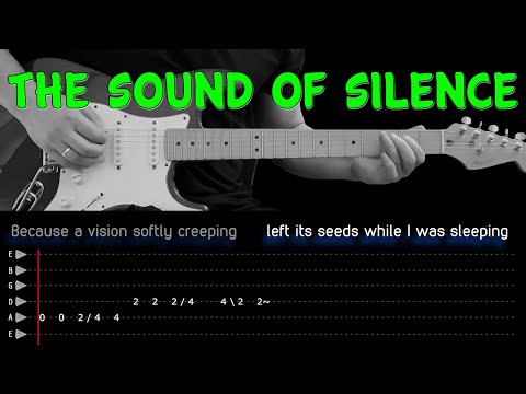 THE SOUND OF SILENCE - Guitar cover with tabs - Disturbed version