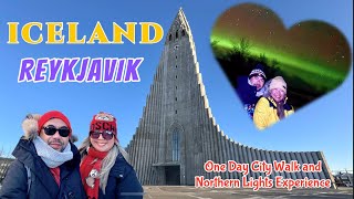 One Day in Reykjavík Iceland Self Guided Tour + Northern Lights Tour | Iceland Travel Vlog | March