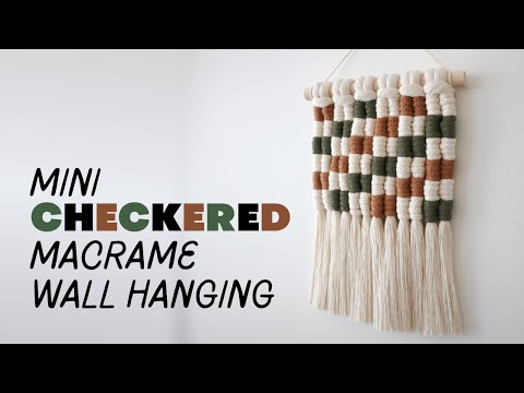 Macrame Semi Circle Wall Hanging Tutorial 