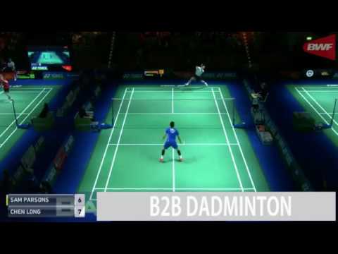 Badminton 2017 German Open R32  CHEN Long vs Sam PARSONS
