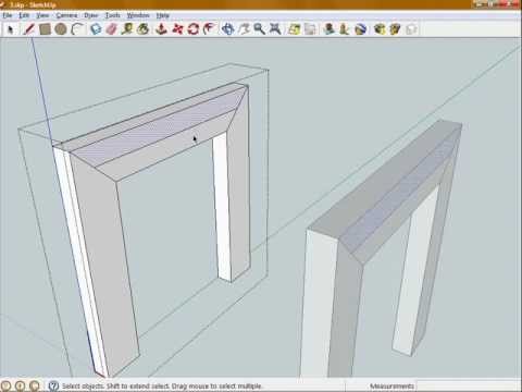 Introduction to SketchUP - Model a Simple Woodworking Project - Part 2