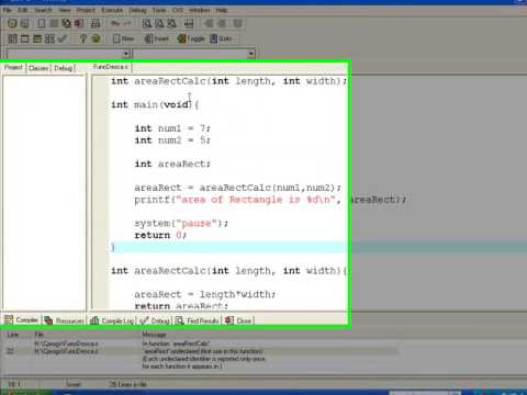 C Programming 101 Function Scope