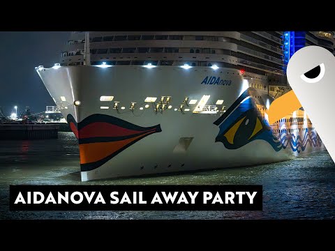 AIDAnova Sail Away Live 💋❄️ Hamburg Winter Wonderland 🛳️ 10.01.2026