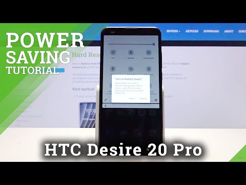 How to Extend Battery Life Time in HTC Desire 20 Pro – Activate Power Saving Mode