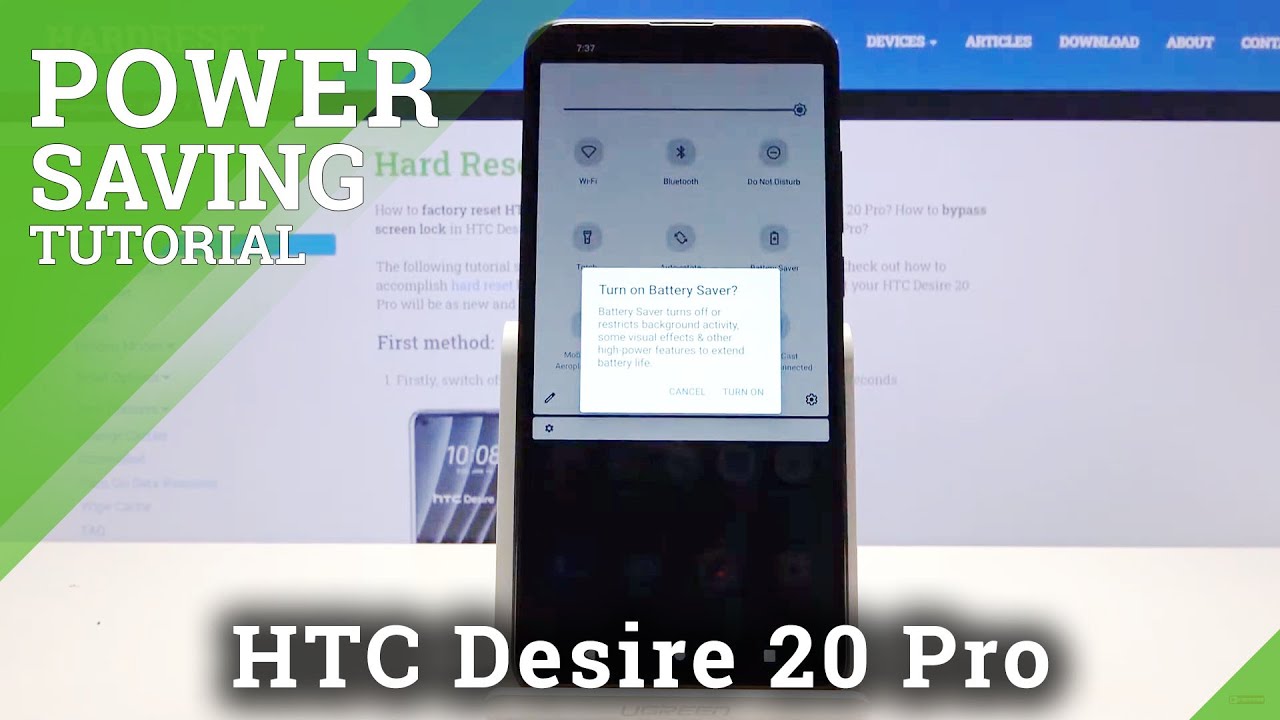 How to Extend Battery Life Time in HTC Desire 20 Pro – Activate Power Saving Mode