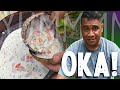 How to make delicious raw fish & cooked banana! Toa Luau style!