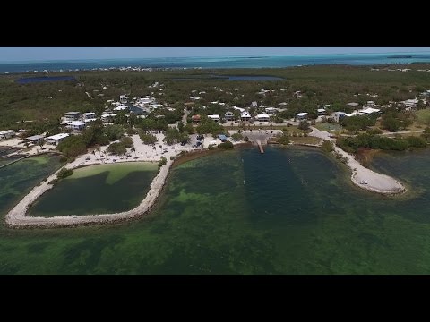 Harry Harris Beach and Park Tavernier Florida Keys DJI Phantom drone aerial video