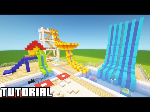 Minecraft Tutorial: How To Make A Small Waterpark