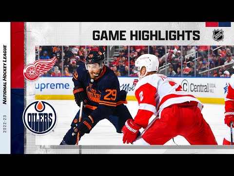 Red Wings @ Oilers 2/15 | NHL Highlights 2023