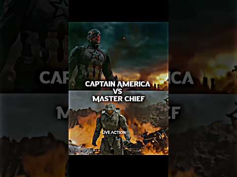 Master Chief vs Captain America #shorts #youtubeshorts #halo #masterchief #captainamerica #1v1