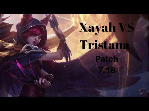 Xayah vs Tristana ADC Full Gameplay Patch (7.18)