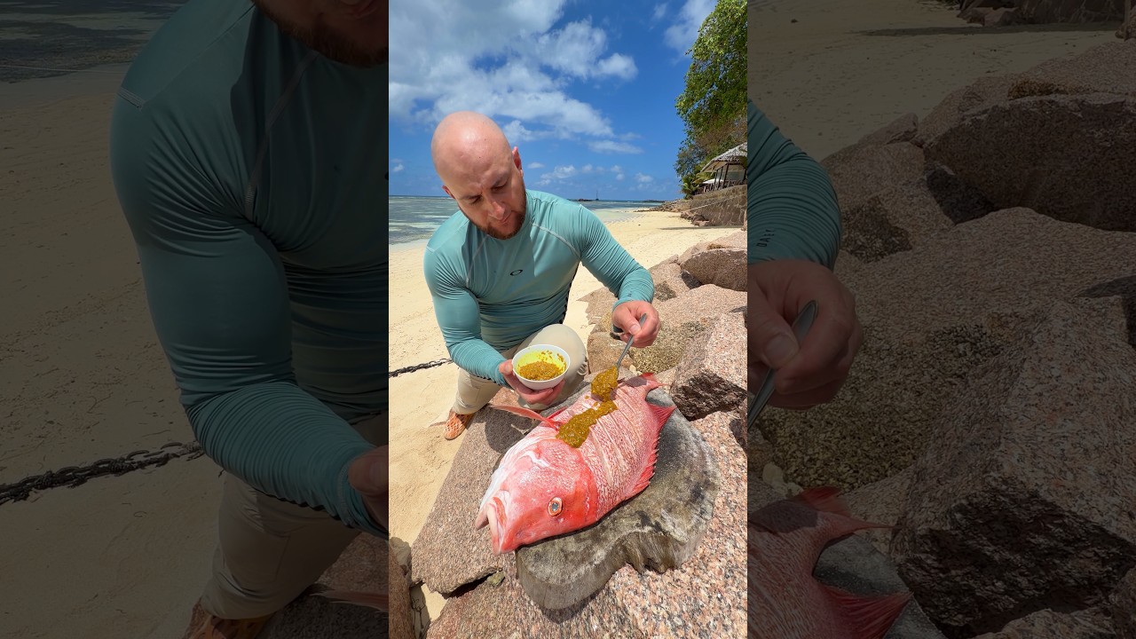 My usual lunch in the Seychelles 🌴 #food #cooking #top #shortvideo